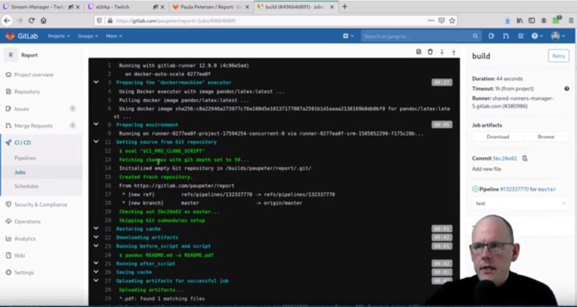 Learn to use GitLab on #twitch.tv